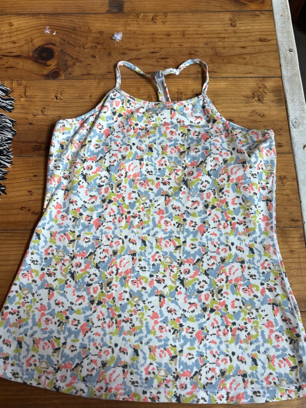 Girls Floral Print Tank Dress - Multicolor
